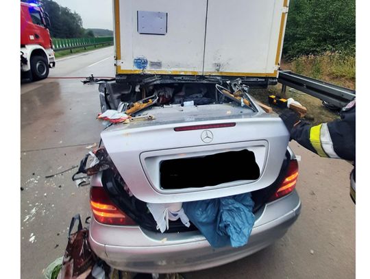 Bolesławieccy strażacy na autostradzie