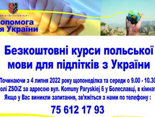 Kurs językowy dla Ukraińców