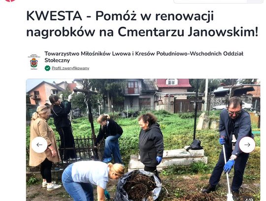 Kwesta na Cmentarz Janowski Kwesta na Cmentarz Janowski