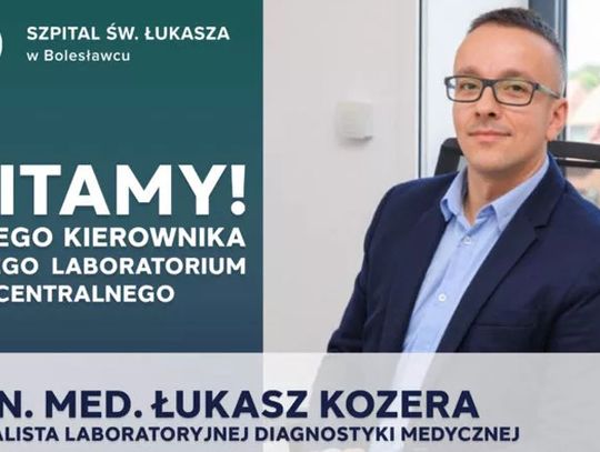 Łukasz Kozera kierownikiem laboratorium