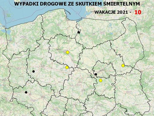 Mapa wypadków śmiertelnych
