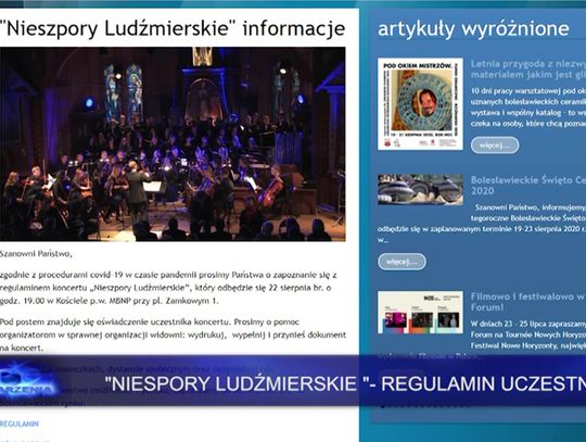 "Nieszpory Ludźmierskie" - regulamin uczestnictwa