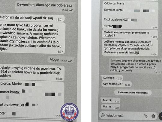 Oszuści udawali córkę