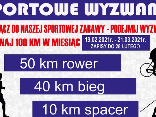 "Podejmij wyzwanie 100 km w miesiąc"