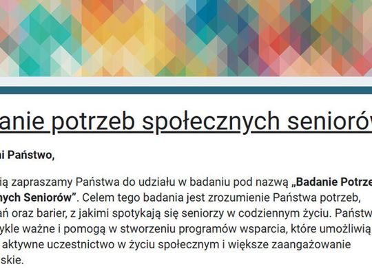 Potrzeby seniorów