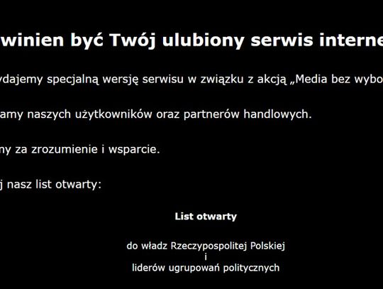 Protest mediów