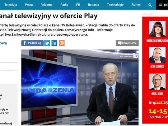Telewizja Bolesławiec w PLAY