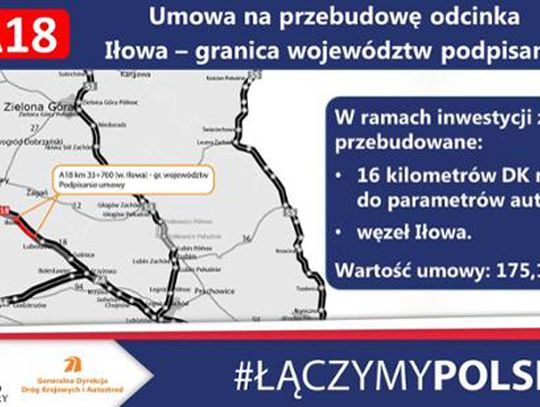 Umowa na przebudowę A18