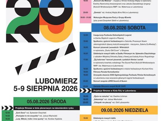 XXIX Ogólnopolski Festiwal Filmów Komediowych w Lubomierzu