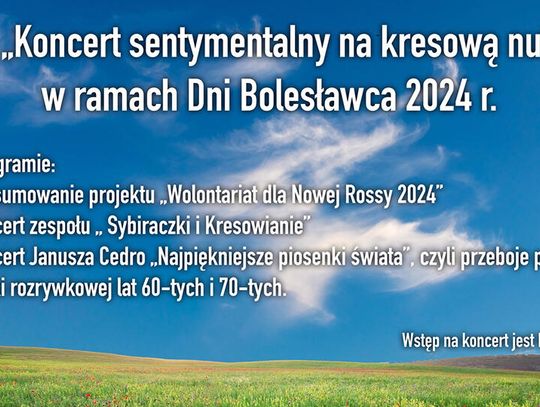 Zapowiedź koncertu kresowego