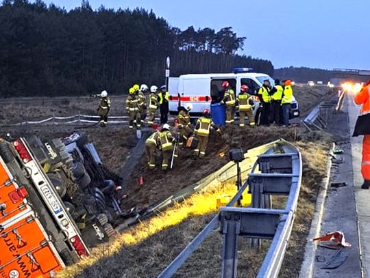 Zderzenie na autostradzie