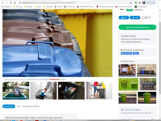 Znakowanie worków na śmieci z mieszkań
