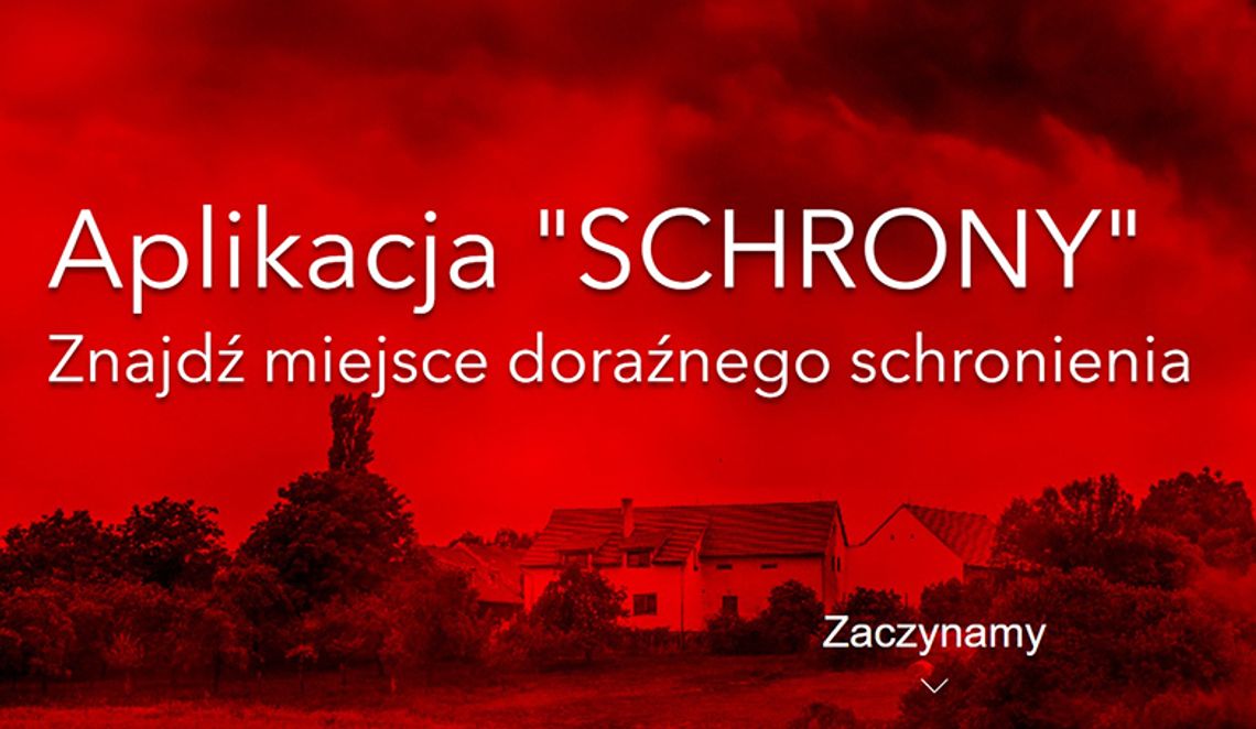 Aplikacja "Schron"