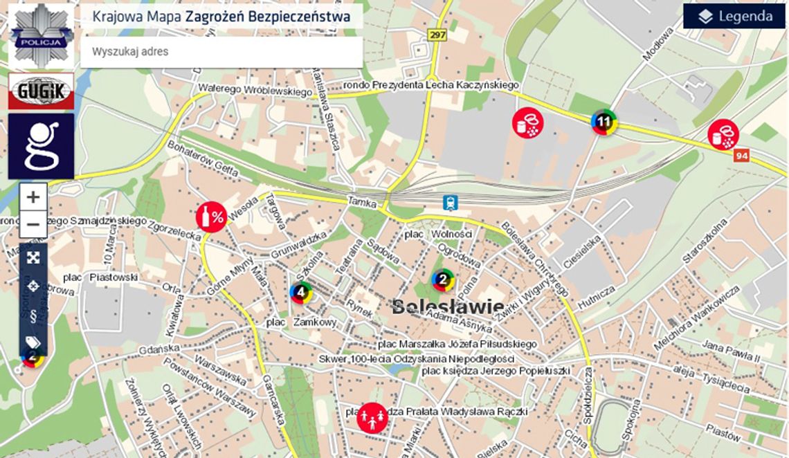 Bolesławiec w krajowej mapie bezpieczeństwa