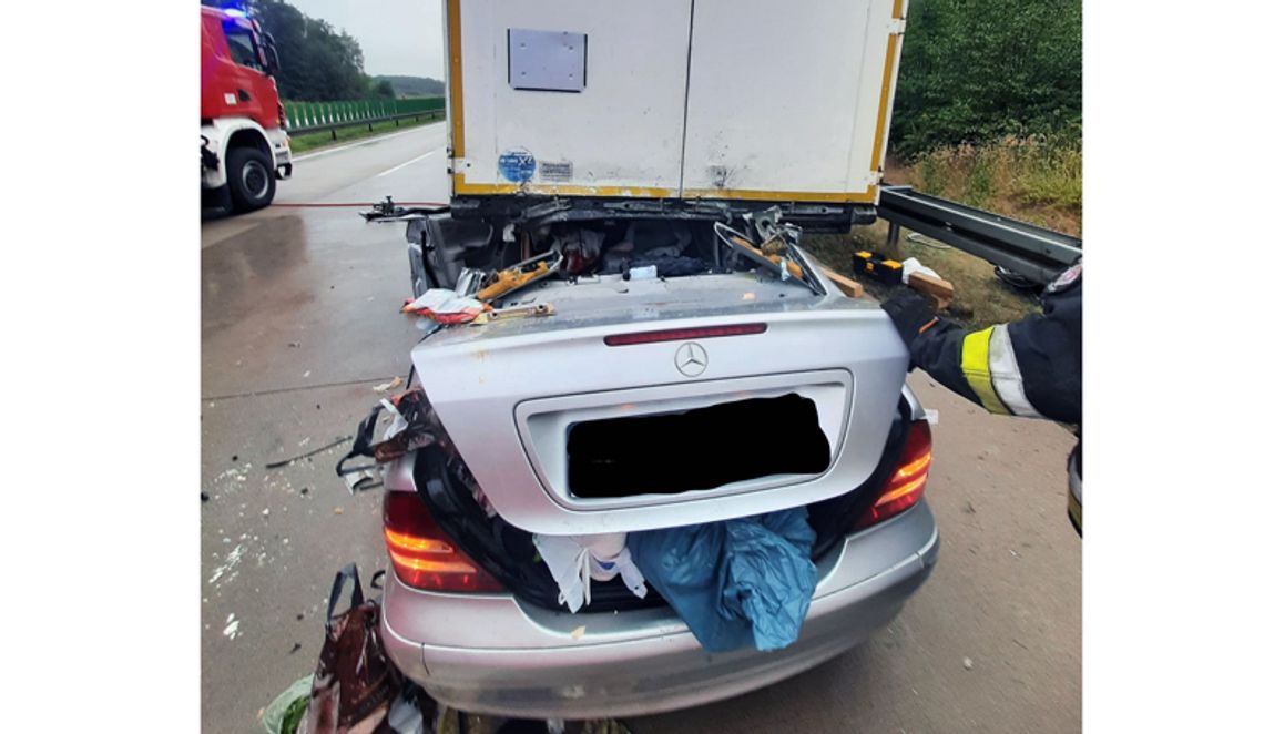 Bolesławieccy strażacy na autostradzie
