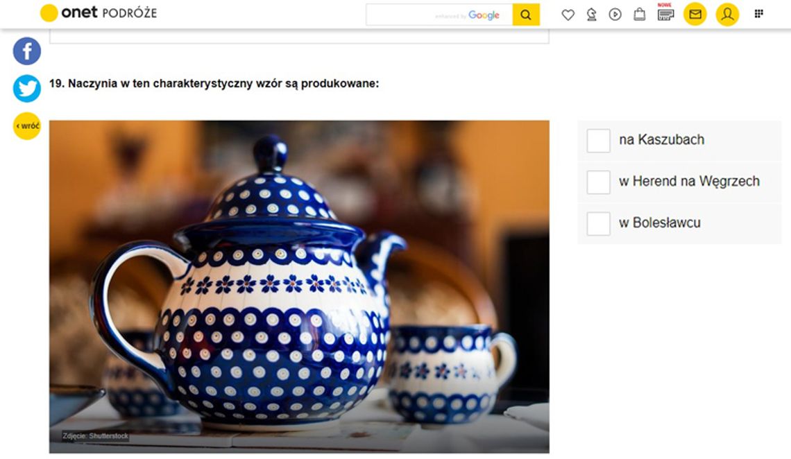 Geograficzny quiz Onetu z Bolesławcem