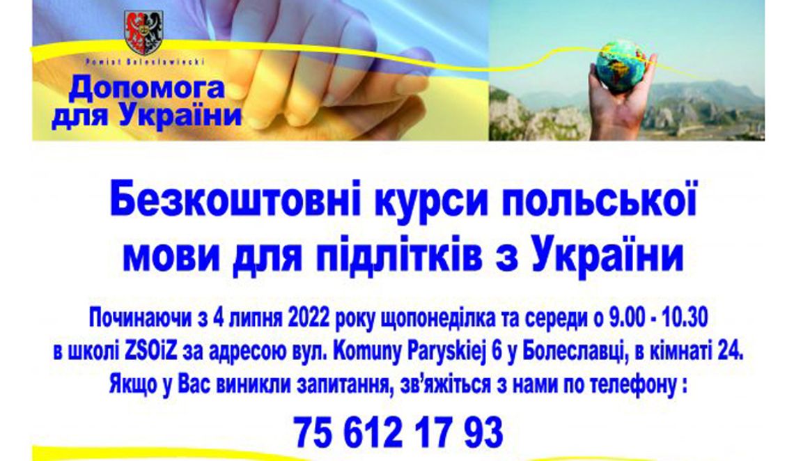 Kurs językowy dla Ukraińców