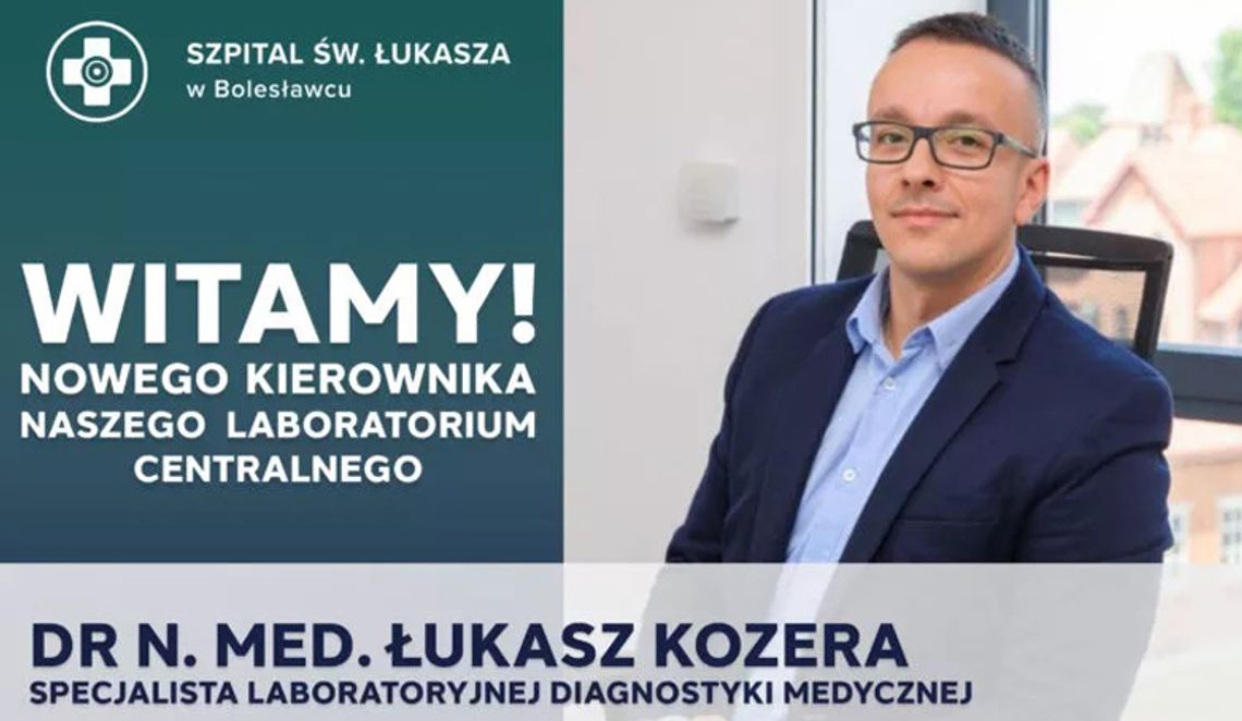 Łukasz Kozera kierownikiem laboratorium