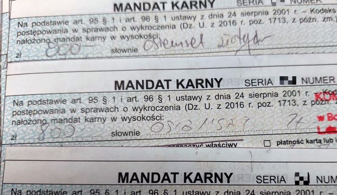 Mandaty za prędkość