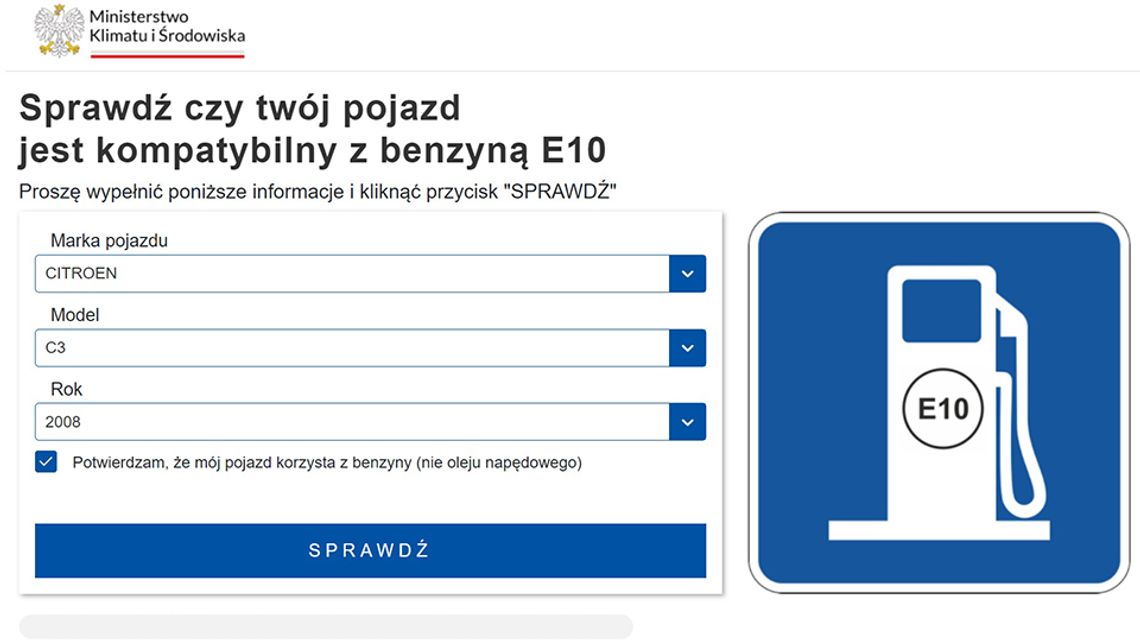 Nowa benzyna E10