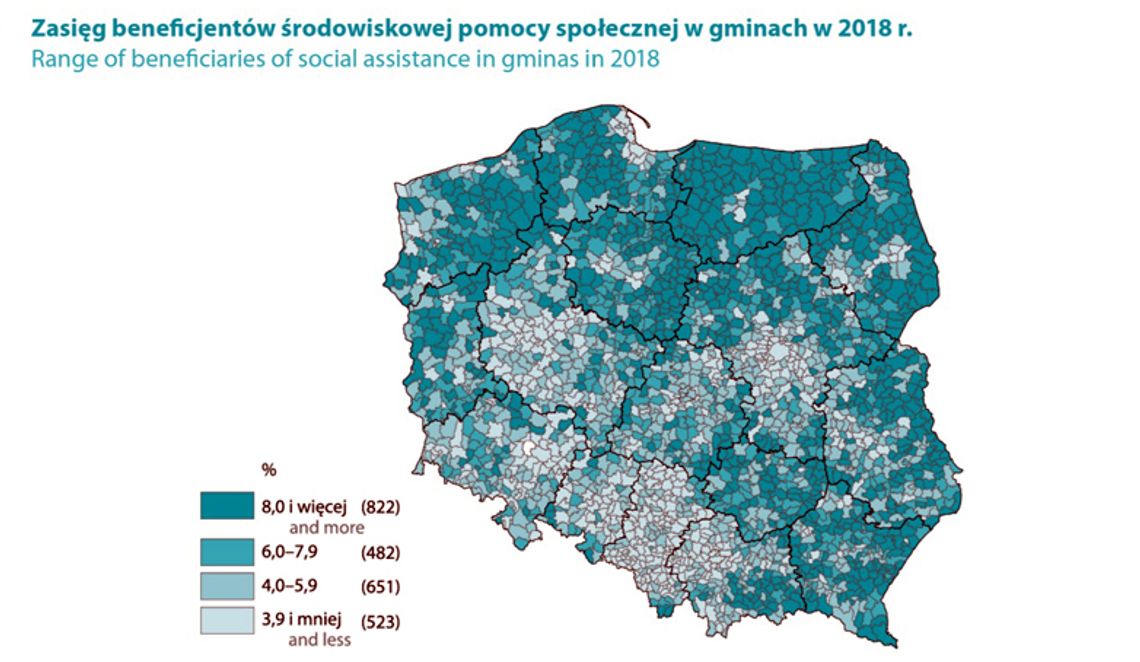 Pomoc społeczna w gminach