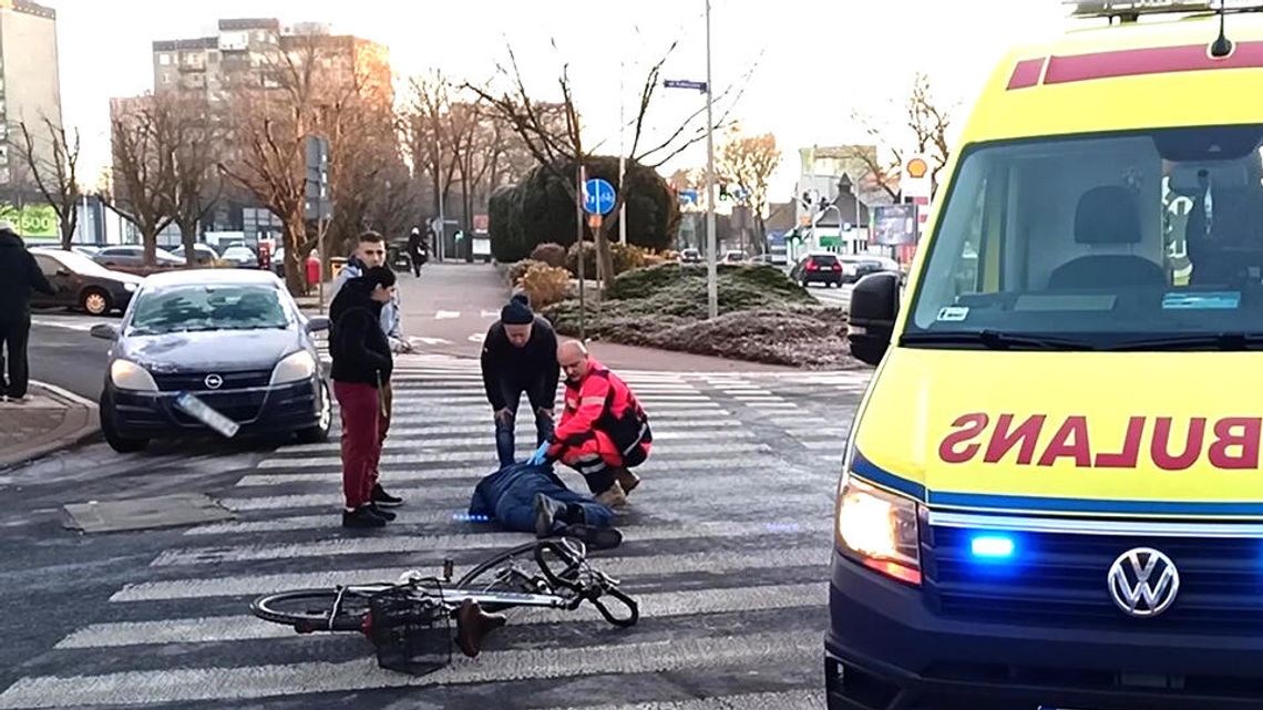 Potrącenie rowerzysty