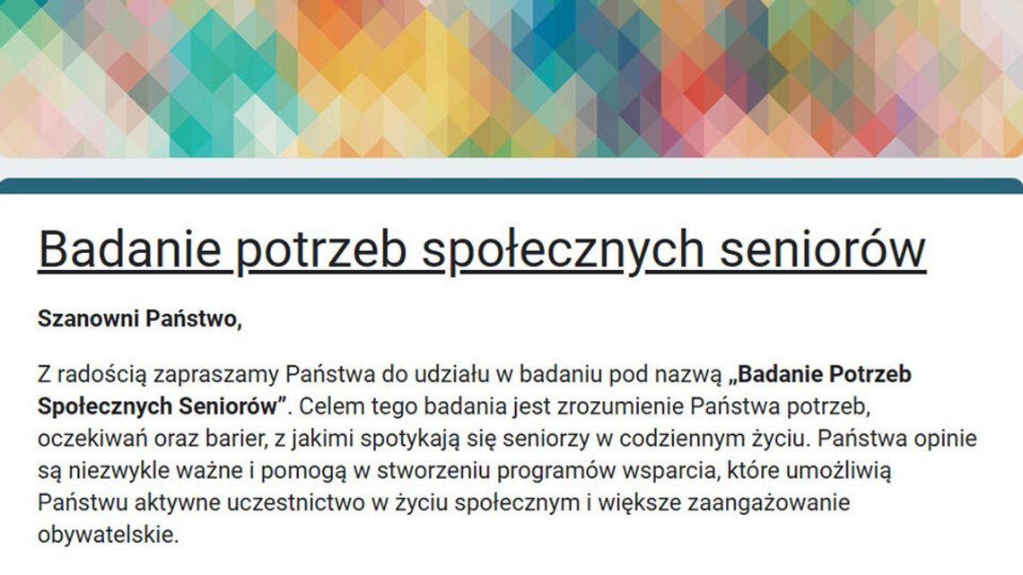 Potrzeby seniorów