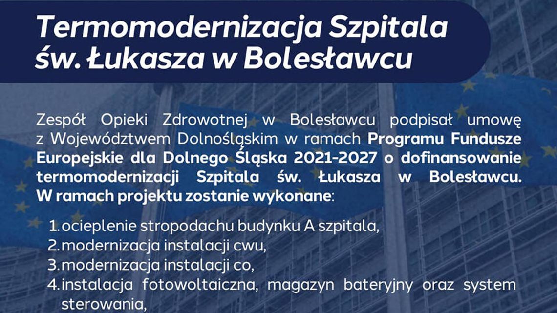 Termomodernizacja Szpitala św. Łukasza