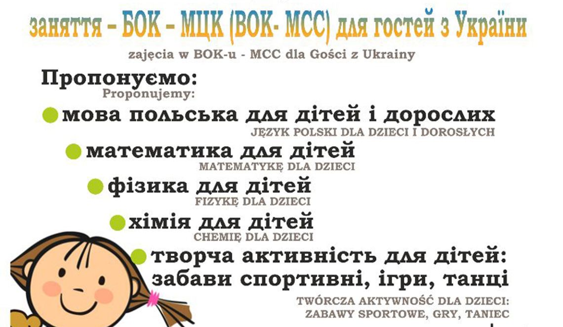 Zajęcia dla uchodźców w BOK