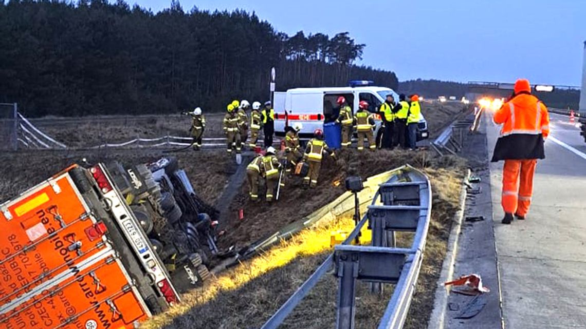 Zderzenie na autostradzie